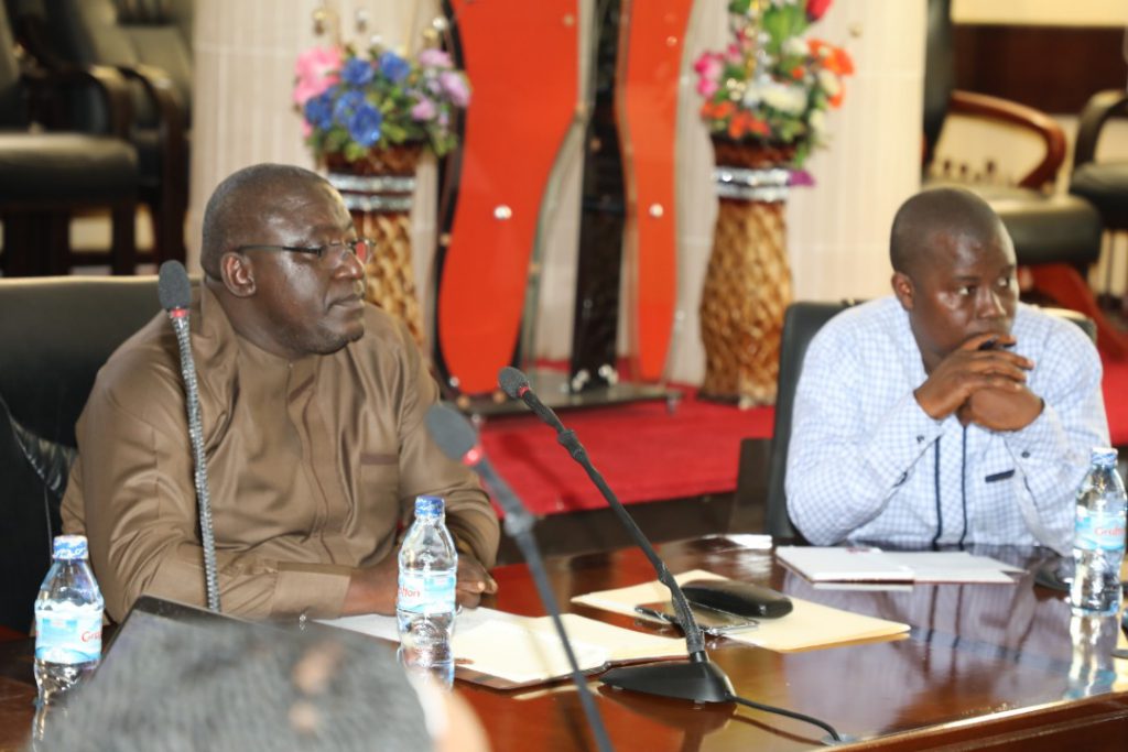Director-General of NCRA Mohamed Mubashir Massaquoi and Deputy Director General John Godswill Lavalie